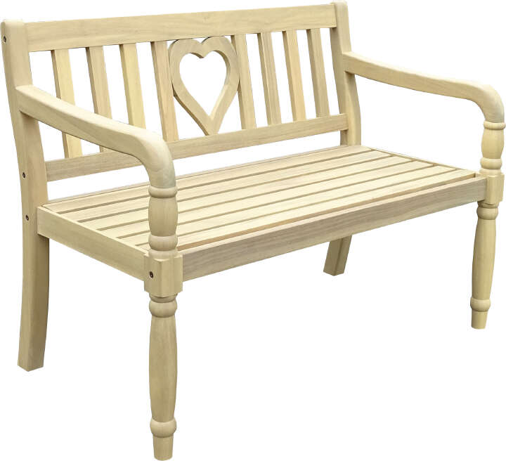 Gartenbank LOVE Akazienholz